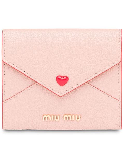 miu miu love card holder|Madras Love leather card holder Pink .